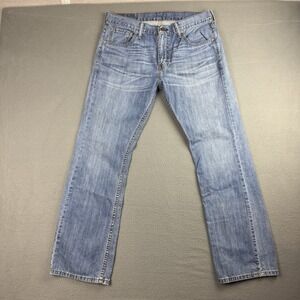 Levis 527 Jeans Mens 33x30 Blue Medium Wash Boot Cut Denim Cowboy